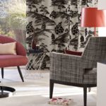 Rideau et fauteuil sur mesure