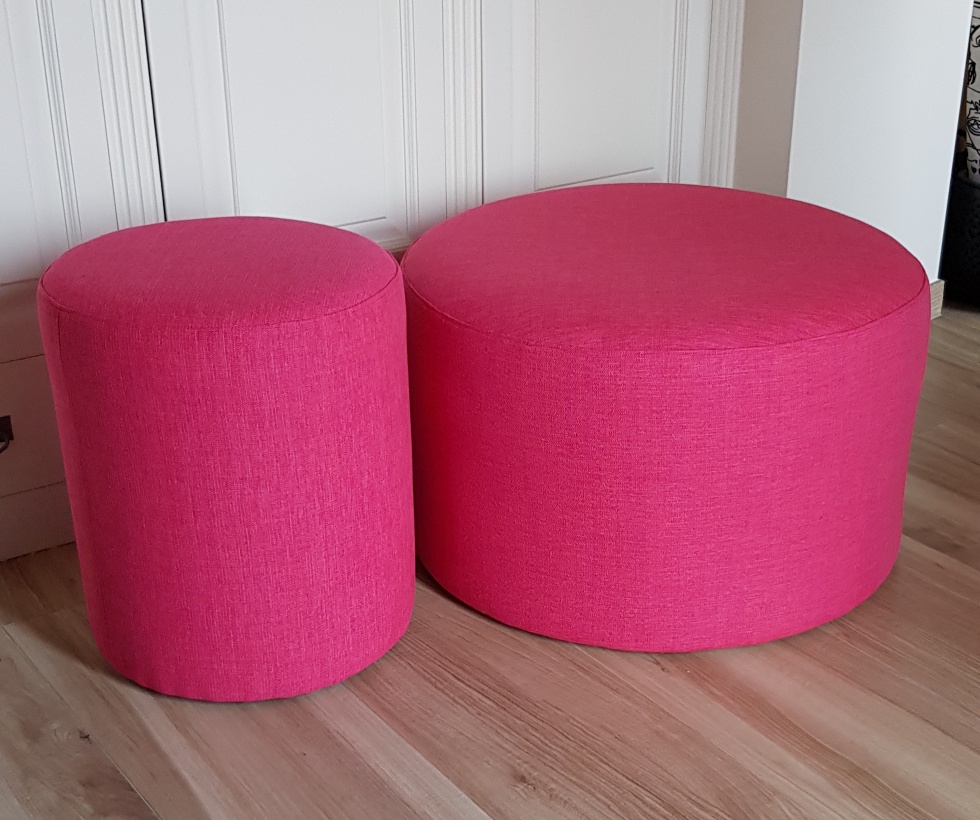 Poufs rose